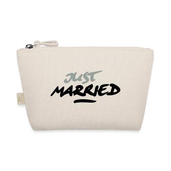 just married 2C - Bio-Täschchen - Natur - Vorne