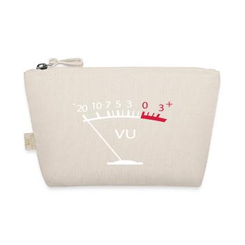 VU Meter Tontechnik Sound Produzent Lautstärke - Bio-Täschchen - Natur - Vorne