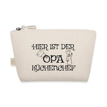 Hier ist der Opa Küchenchef - Bio-Täschchen - Natur - Vorne
