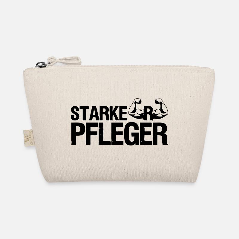 Starker Pfleger Pflege,Sprüche, Geschenk,Berufe - Bio-Täschchen - Natur