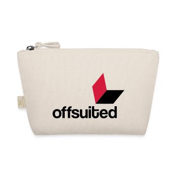 offsuited logo schwarz - Bio-Täschchen - Natur - Vorne