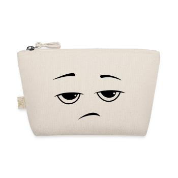 Bored Smile Smiley - Bio-Täschchen - Natur - Vorne