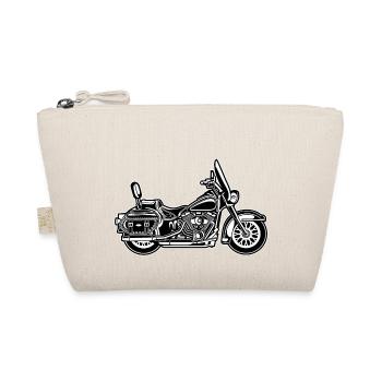 Chopper / motorcycle 06_black white - Organic Pouch - nature - Front