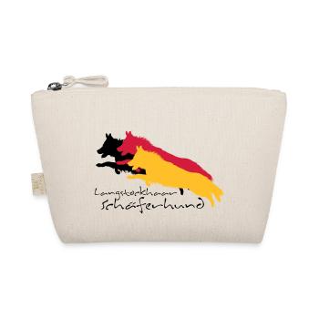 langstockhaar schäferhund - Bio-Täschchen - Natur - Vorne