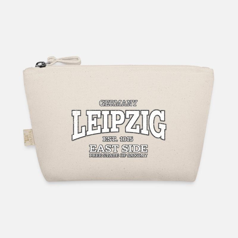 Leipzig (white oldstyle) - Bio-Täschchen - Natur