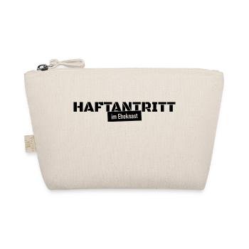 Haftantritt Ehe Junggesellenabschied Geschenk - Bio-Täschchen - Natur - Vorne