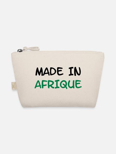 Made in AFRICA! - Organic Pouch - nature - Front