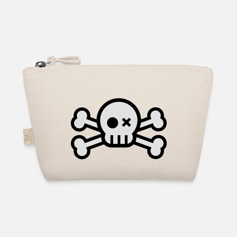 Totenkopf - Bio-Täschchen - Natur