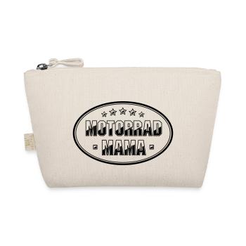 Motorrad Mama Bikerin Frau Geschenk - Bio-Täschchen - Natur - Vorne
