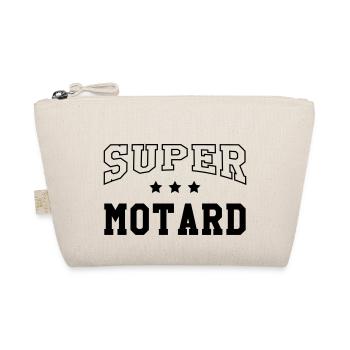 Motard / Moto / Biker / Moto-cross / Motarde - Organic Pouch - nature - Front