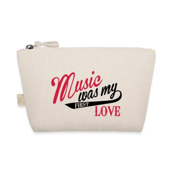 Music mean what my first love - music, first love - Organic Pouch - nature - Front