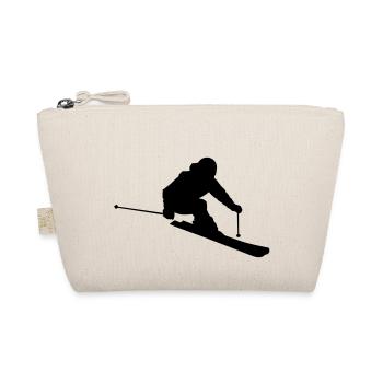 Skier 2 (Vector) - Bio-Täschchen - Natur - Vorne