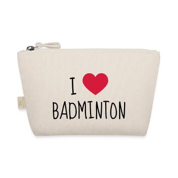 Badminton / Badminton Player / Birdie / Sport - Bio-Täschchen - Natur - Vorne
