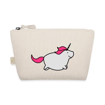 fat_unicorn_02 - Bio-Täschchen - Natur - Vorne
