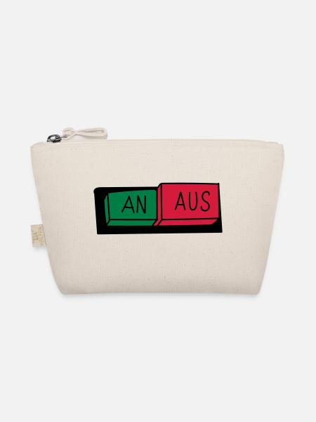 An / Aus Schalter - Bio-Täschchen - Natur - Vorne