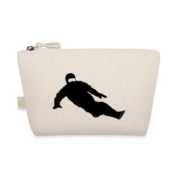Wintersport - Snowboarder - Bio-Täschchen - Natur - Vorne