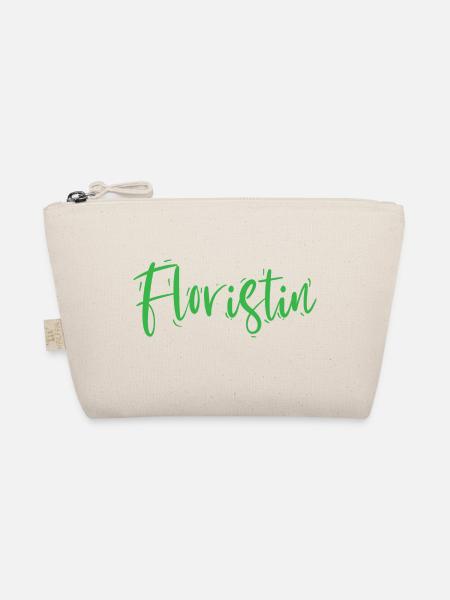 Floristin Design – Eleganter Schriftzug - Bio-Täschchen - Natur
