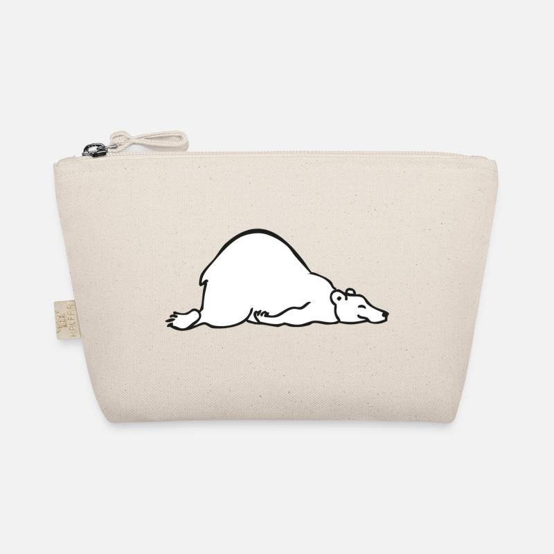 Sleeping bear | Schlafender Bär - Bio-Täschchen - Natur