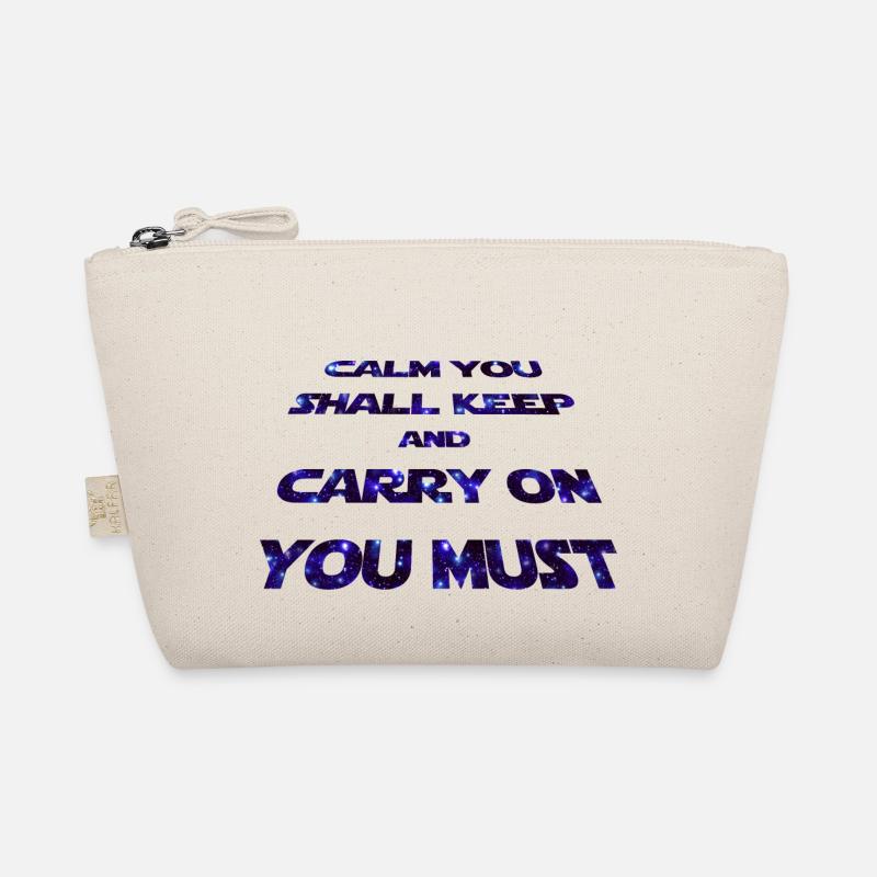 Statement - CALM YOU SHALL KEEP -galaxy Bio-Täschchen