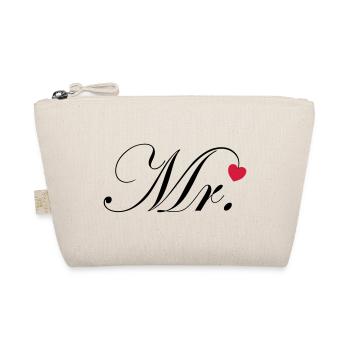 Mr Design Groom Wedding Heart Gift Couple - Organic Pouch - nature - Front