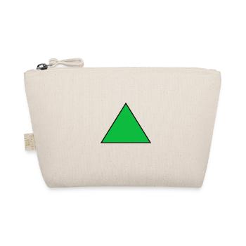 Triangle green - Organic Pouch - nature - Front