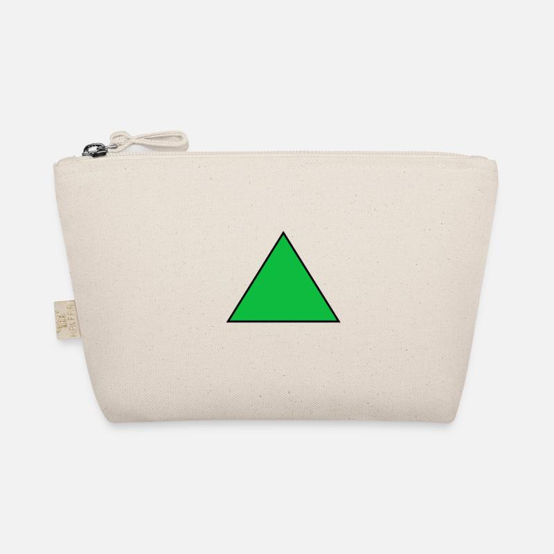 Triangle green Organic Pouch