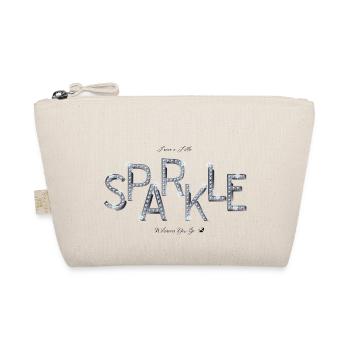 Sparkling letters illustration with inscription - Organic Pouch - nature - Front