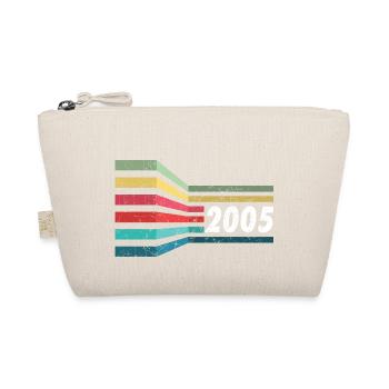 Vintage 2005 05 Geburtstag Retro Jahrgang Geschenk - Bio-Täschchen - Natur - Vorne