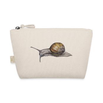 Snails Watercolor Illustration - Organic Pouch - nature - Front