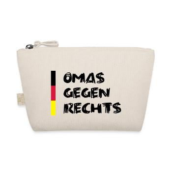 Omas gegen Rechts - schwarz rot gold - Bio-Täschchen - Natur - Vorne