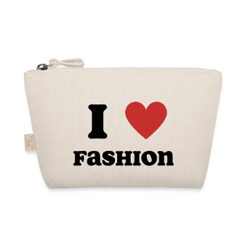 I Love Fashion - Organic Pouch - nature - Front