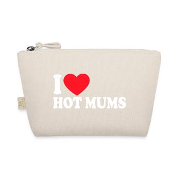 I Heart Hot Mums - Organic Pouch - nature - Front