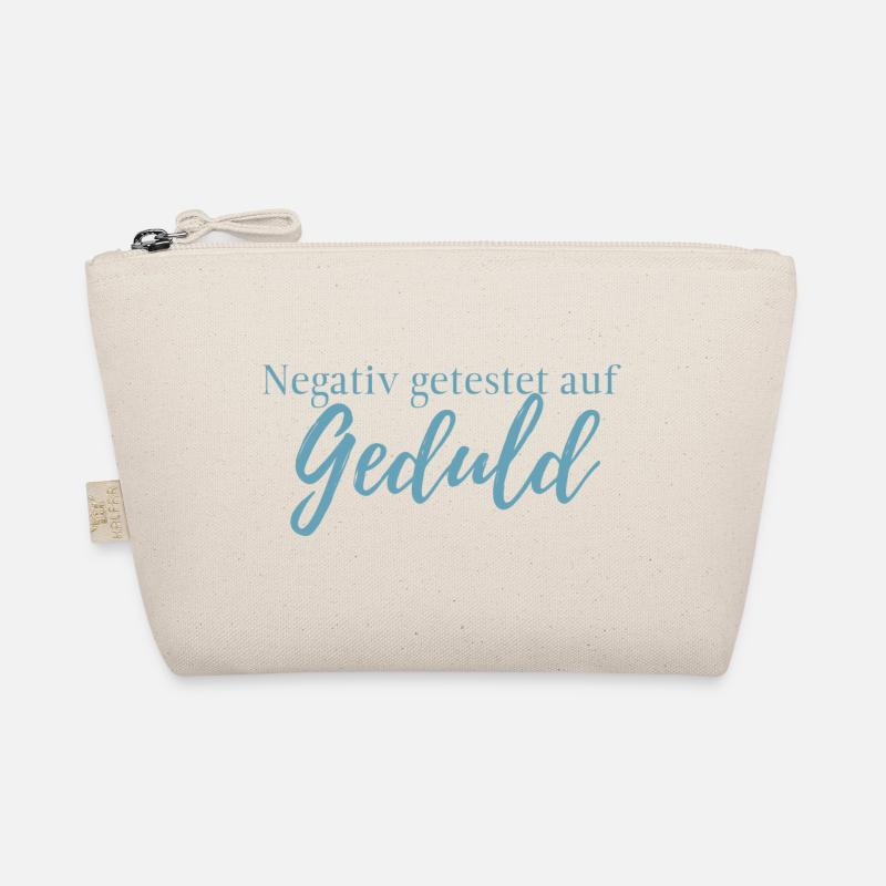 Tested negative for patience, vaccination, funny, text Organic Pouch
