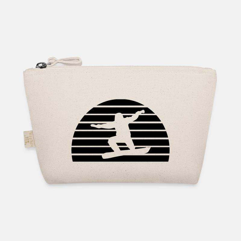 Snowboard Snowboarder Organic Pouch