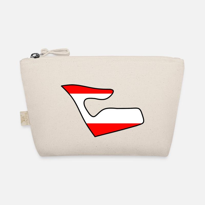 Piste de course en Autriche avec le drapeau Trousse biologique