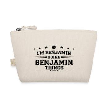 Ich bin Benjamin, der Benjamin-Dinge macht - Bio-Täschchen - Natur - Vorne