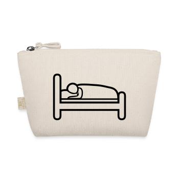 Sleeping Cap Bed Icon - Organic Pouch - nature - Front