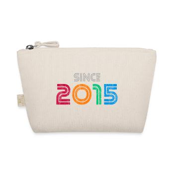 Since 2015 | Retro Colorful Birthday Year - Organic Pouch - nature - Front