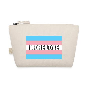 Trans Pride MEHR LIEBE - Bio-Täschchen - Natur - Vorne