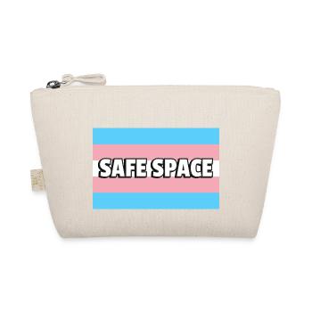 Trans Pride SICHERER RAUM - Bio-Täschchen - Natur - Vorne