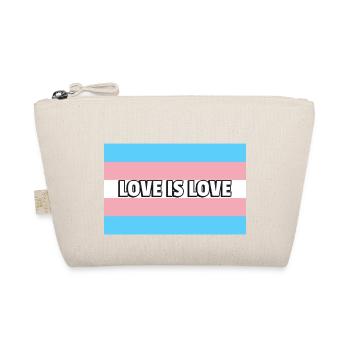 Trans Pride Liebe ist Liebe - Bio-Täschchen - Natur - Vorne