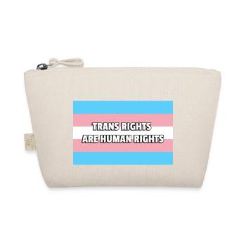 Trans Pride TRANS RECHTE SIND MENSCHENRECHTE - Bio-Täschchen - Natur - Vorne