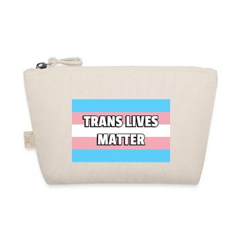 Trans Pride TRANS LIVES MATTER - Bio-Täschchen - Natur - Vorne