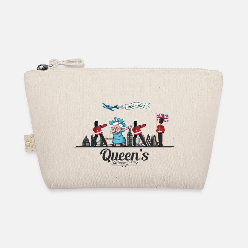 Dabbing British Queen Monarchy Platinum Jubilee Organic Pouch