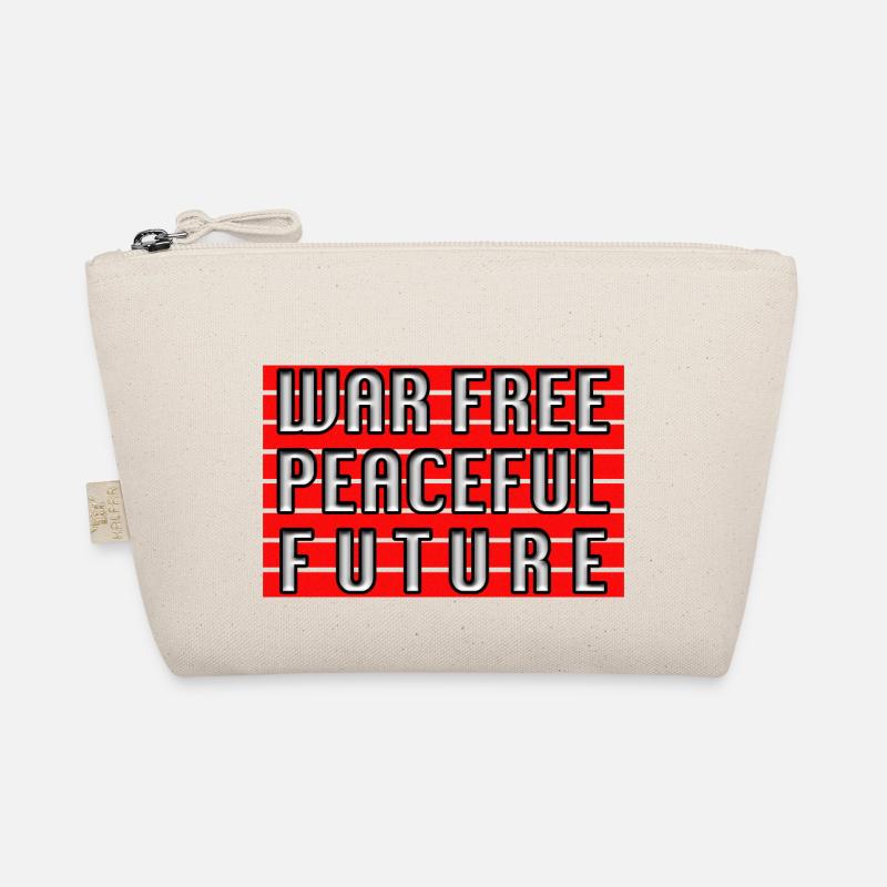 WAR FREE PEACEFUL FUTURE Bio-Täschchen