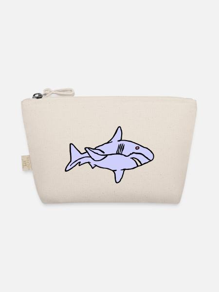 Fish Shark Predator Predator Water Graffiti Ocean - Organic Pouch - nature - Front
