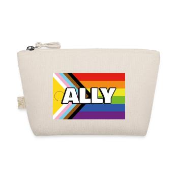 Pride Ally Inclusive Pride Progress Flag - Organic Pouch - nature - Front