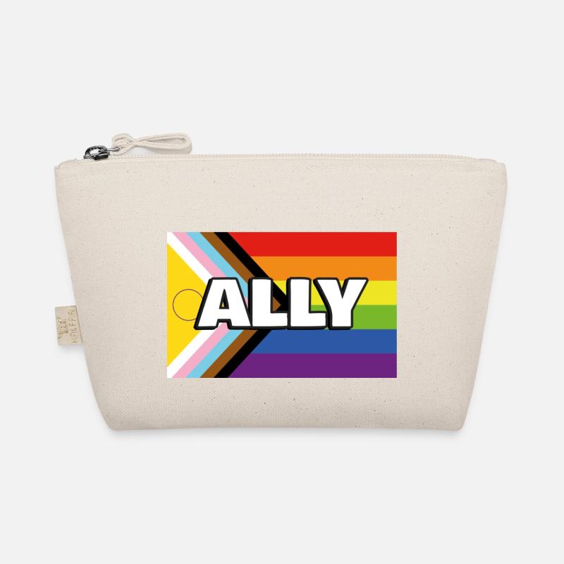 Pride Ally Inclusive Pride Progress Flag - Trousse biologique - nature