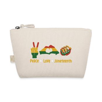 Juneteenth Black History Day Pride Gift - Organic Pouch - nature - Front