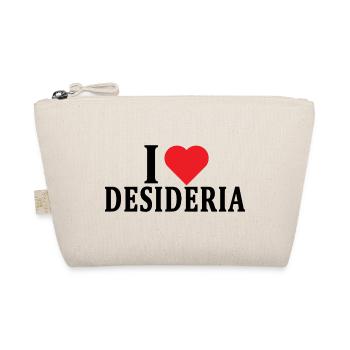 T-Shirt Ich liebe Desideria T-Shirt Geschenkidee - Bio-Täschchen - Natur - Vorne